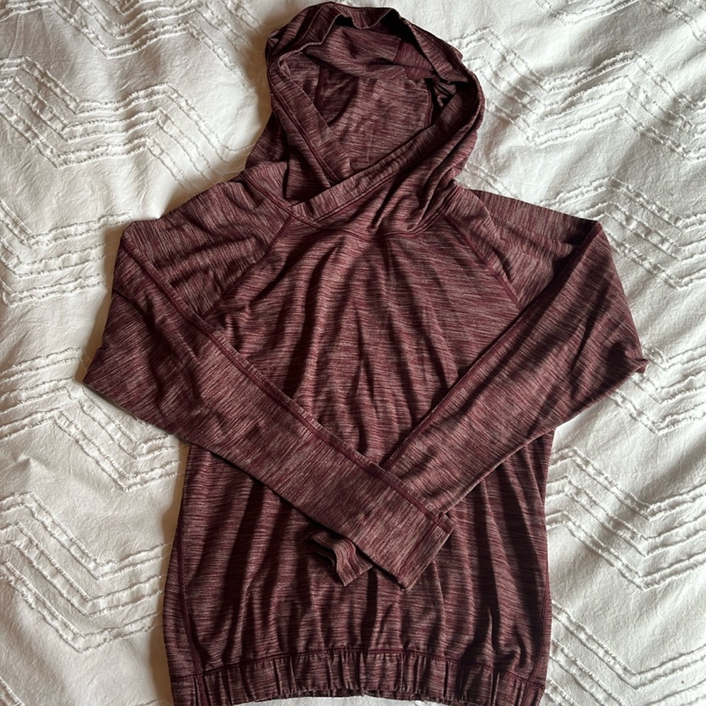 Size 6 LuLuLemon lightweight hoodie, heathered plum